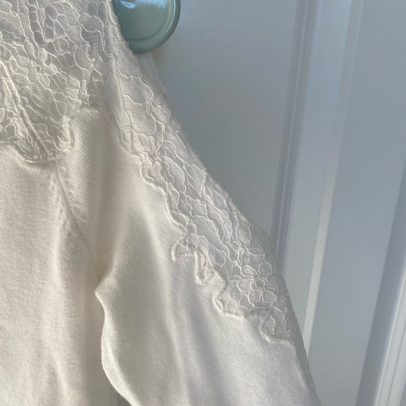 Halogen lace detail cold shoulder sweater - Picture 3 of 3